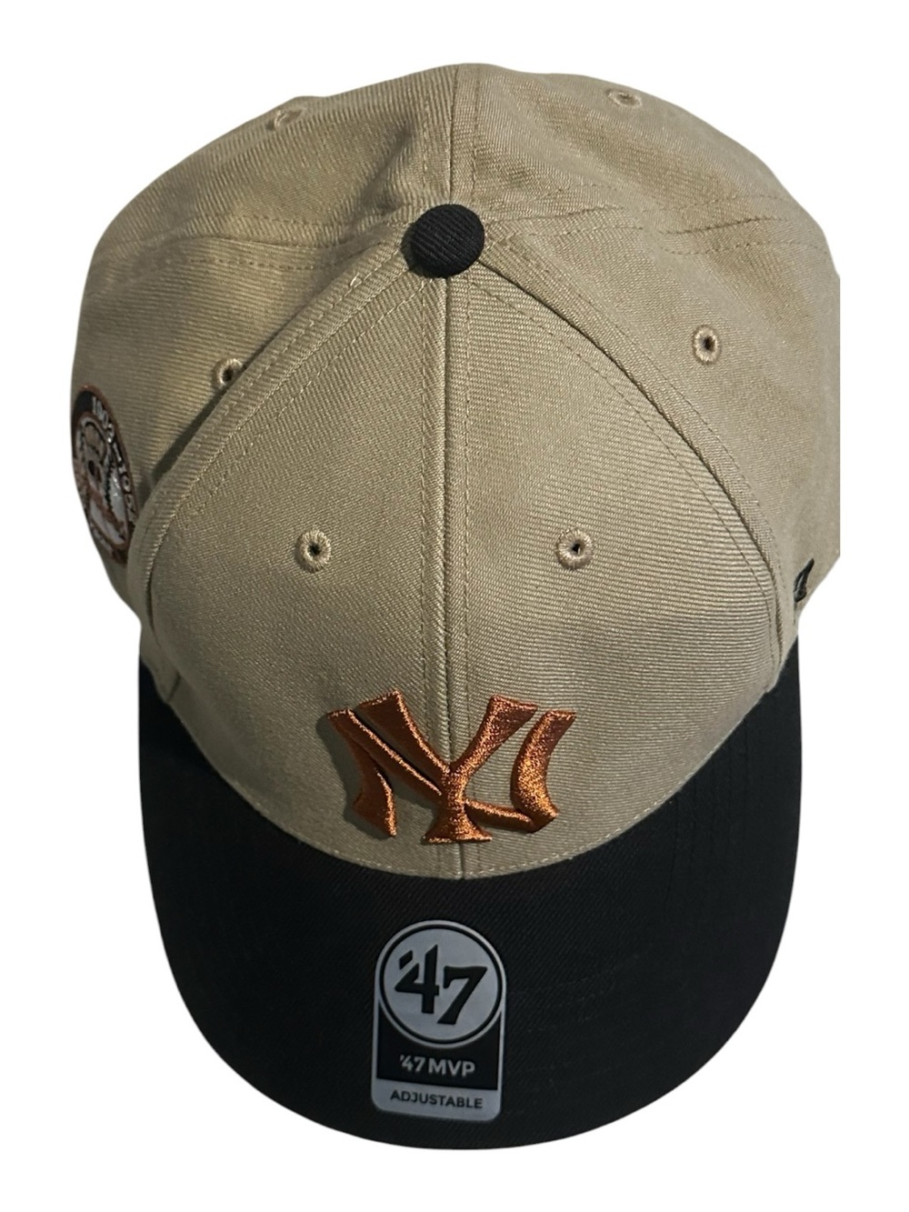 47 Brand New York Yankees Black & Tan Baseball Cap. NWOT - Picture 2 of 9